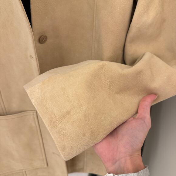 New Reformation Veda Lincoln Suede Shirt Jacket - Picture 7 of 10